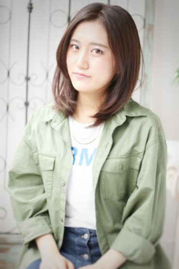 ミディアム 前髪伸ばしかけ 八王子の美容室 ヘアスタイルのことなら